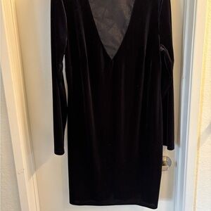 Forever 21 Black sheer front  Dress. NWOT